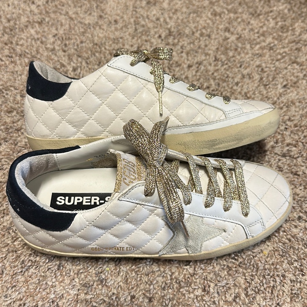 Golden Goose Limited Edition Quilted Superstar sz 37 sneakers- number 364/520